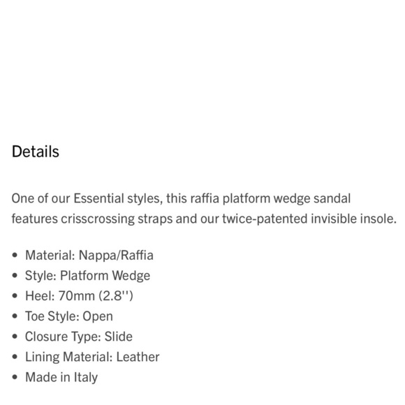 Marion Parke Bethany Wedge Bone Napa Leather New Excellent Italy $595. Size 7.5 - Picture 10 of 12